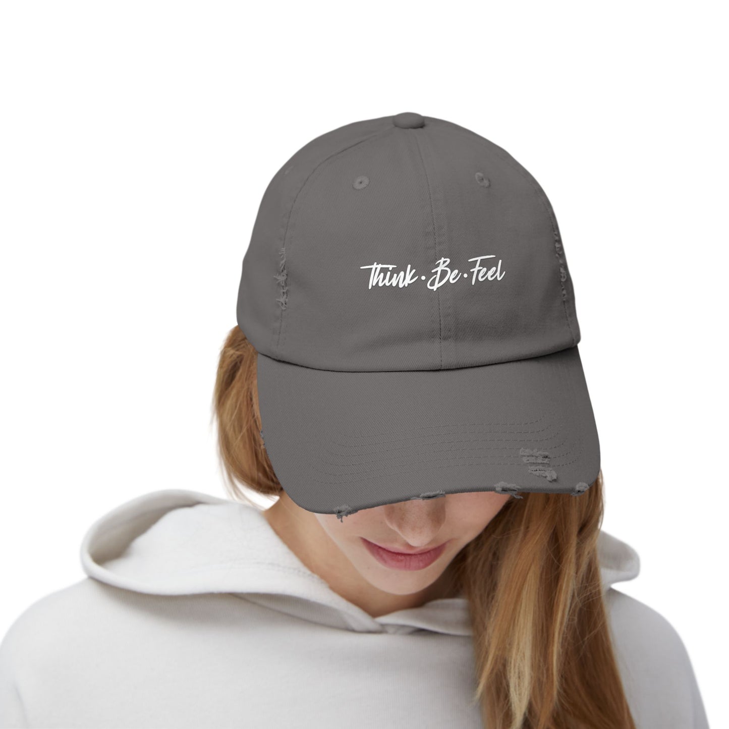 Think Be Feel Unisex Distressed Cap - Think Be Feel