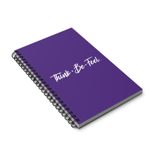 Think Be Feel Purple Spiral Journal - Think Be Feel