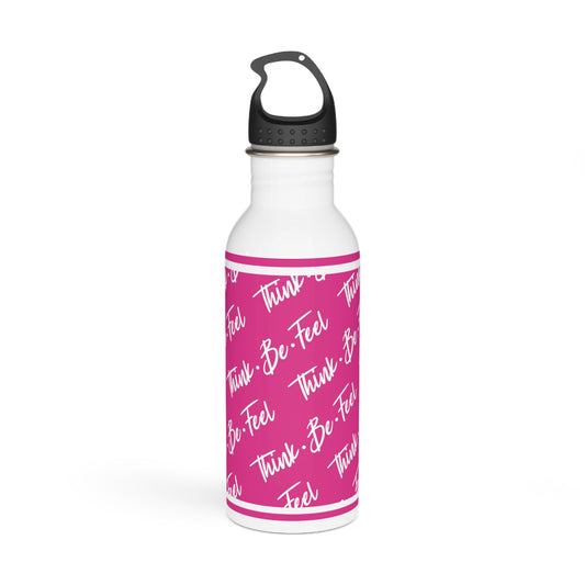 Think Be Feel Original Pink Stainless Steel Water Bottle - Think Be Feel