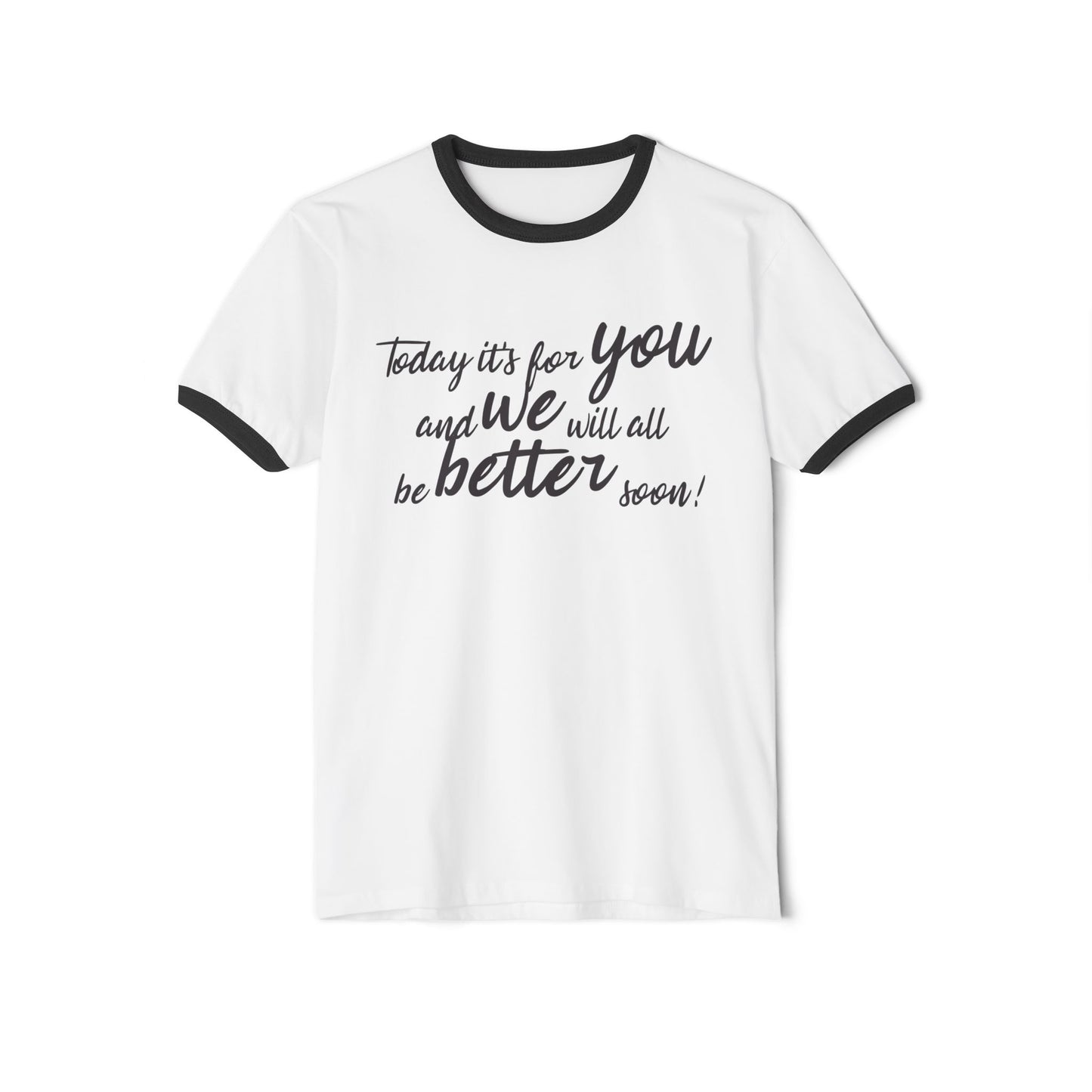 Think Be Feel Unisex Cotton Ringer T-Shirt