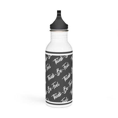 Think Be Feel Original Gray Stainless Steel Water Bottle - Think Be Feel