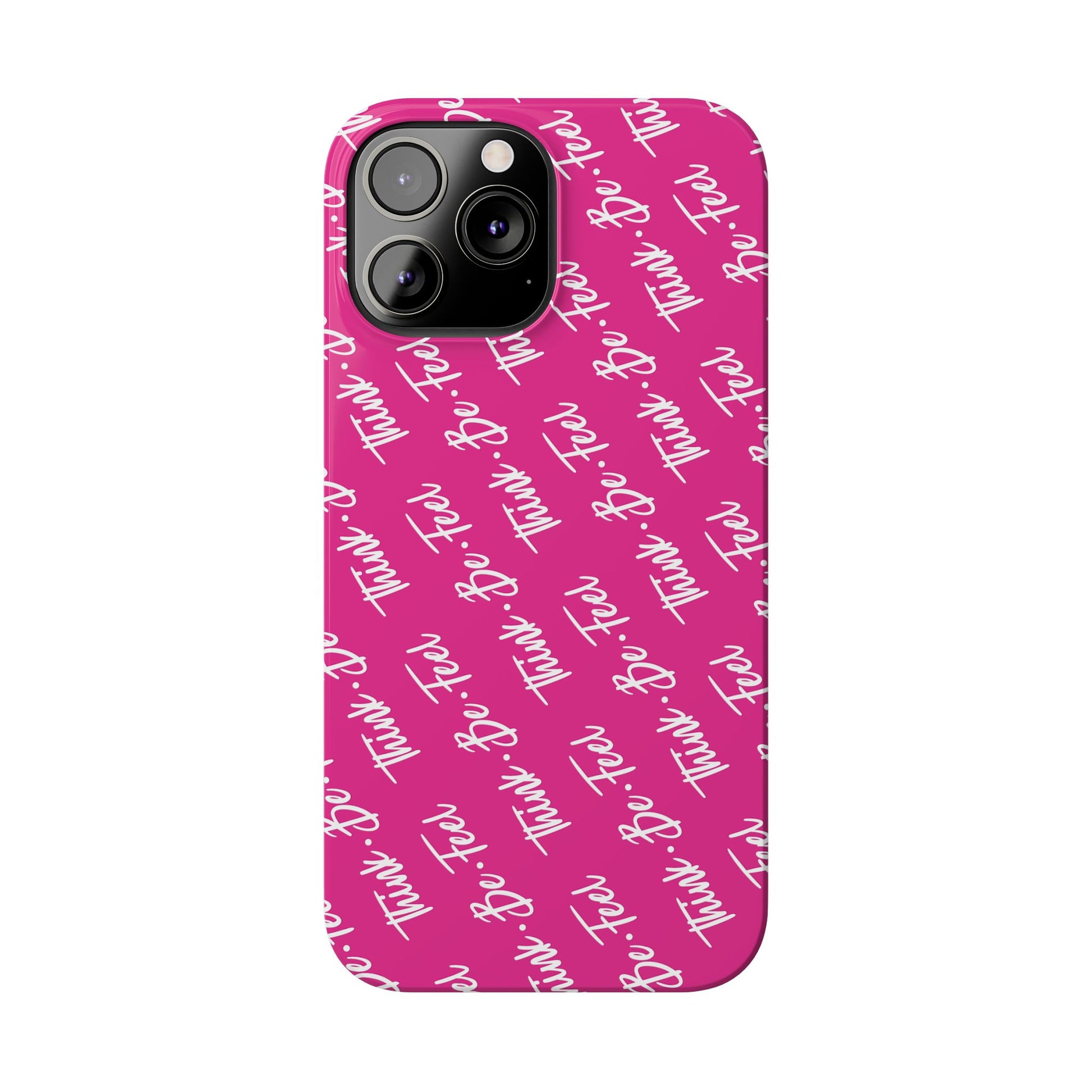 Think Be Feel Slim Phone Pink Case - Think Be Feel