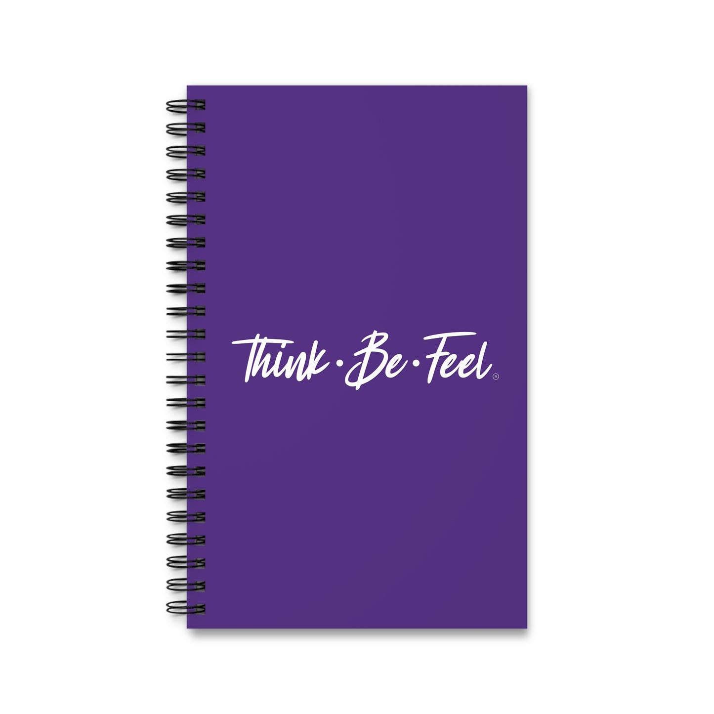 Think Be Feel Purple Spiral Journal - Think Be Feel
