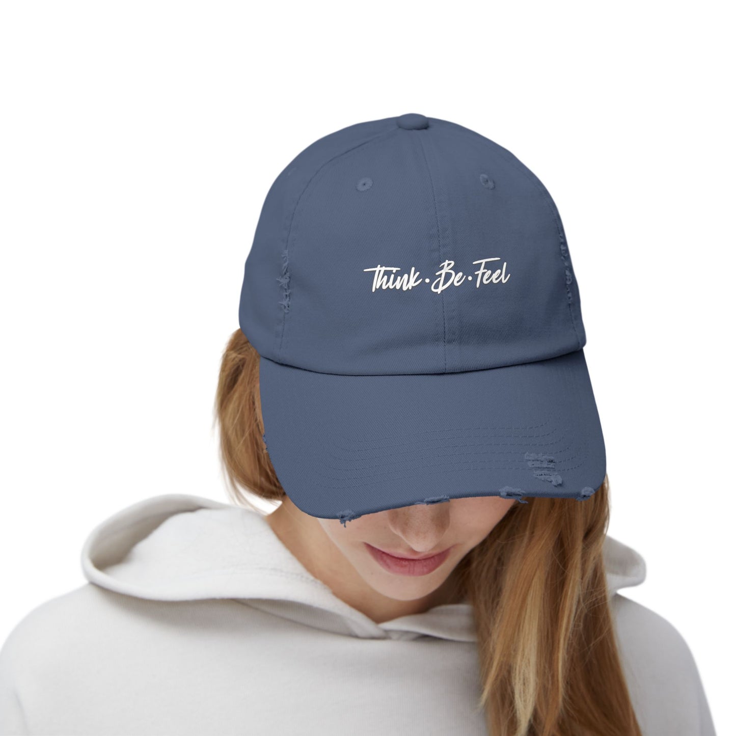 Think Be Feel Unisex Distressed Cap - Think Be Feel