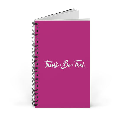 Think Be Feel Pink Spiral Journal - Think Be Feel