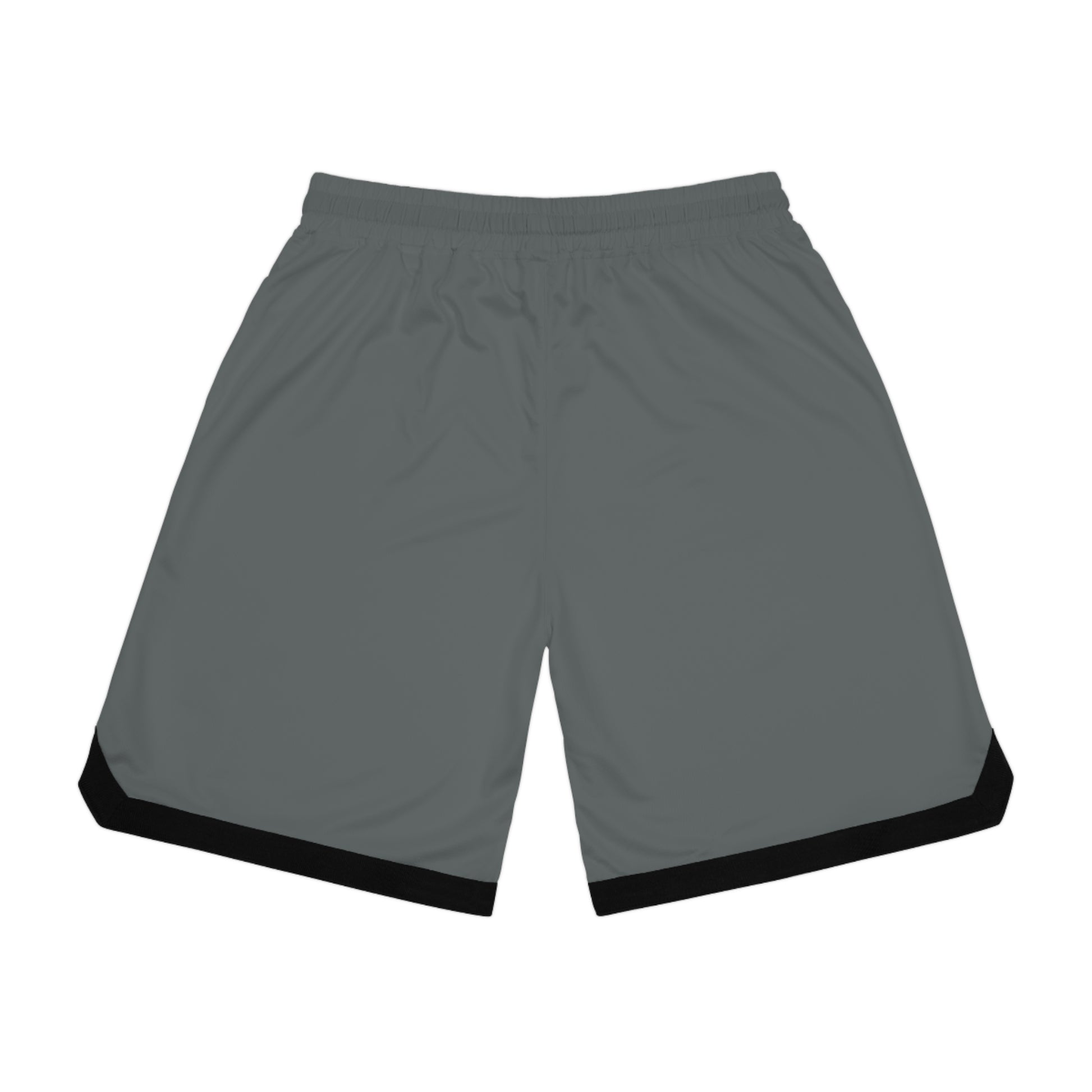 Think Be Feel Grey Basketball Rib Shorts (AOP) - Think Be Feel