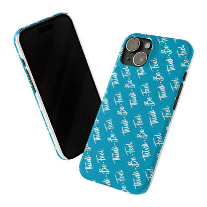 Think Be Feel Slim Phone Blue Case - Think Be Feel