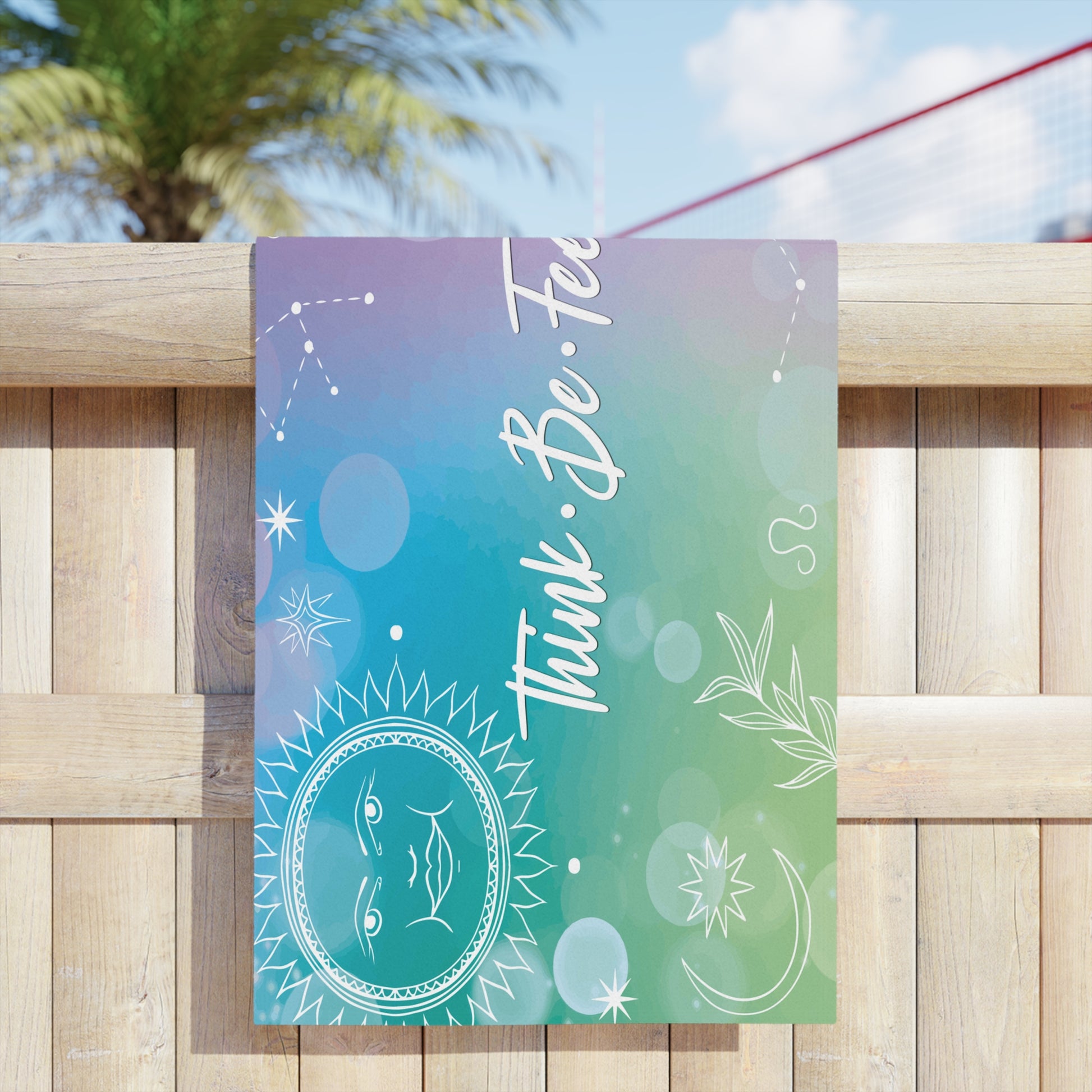 Think Be Feel Feelings Beach Towel - Think Be Feel