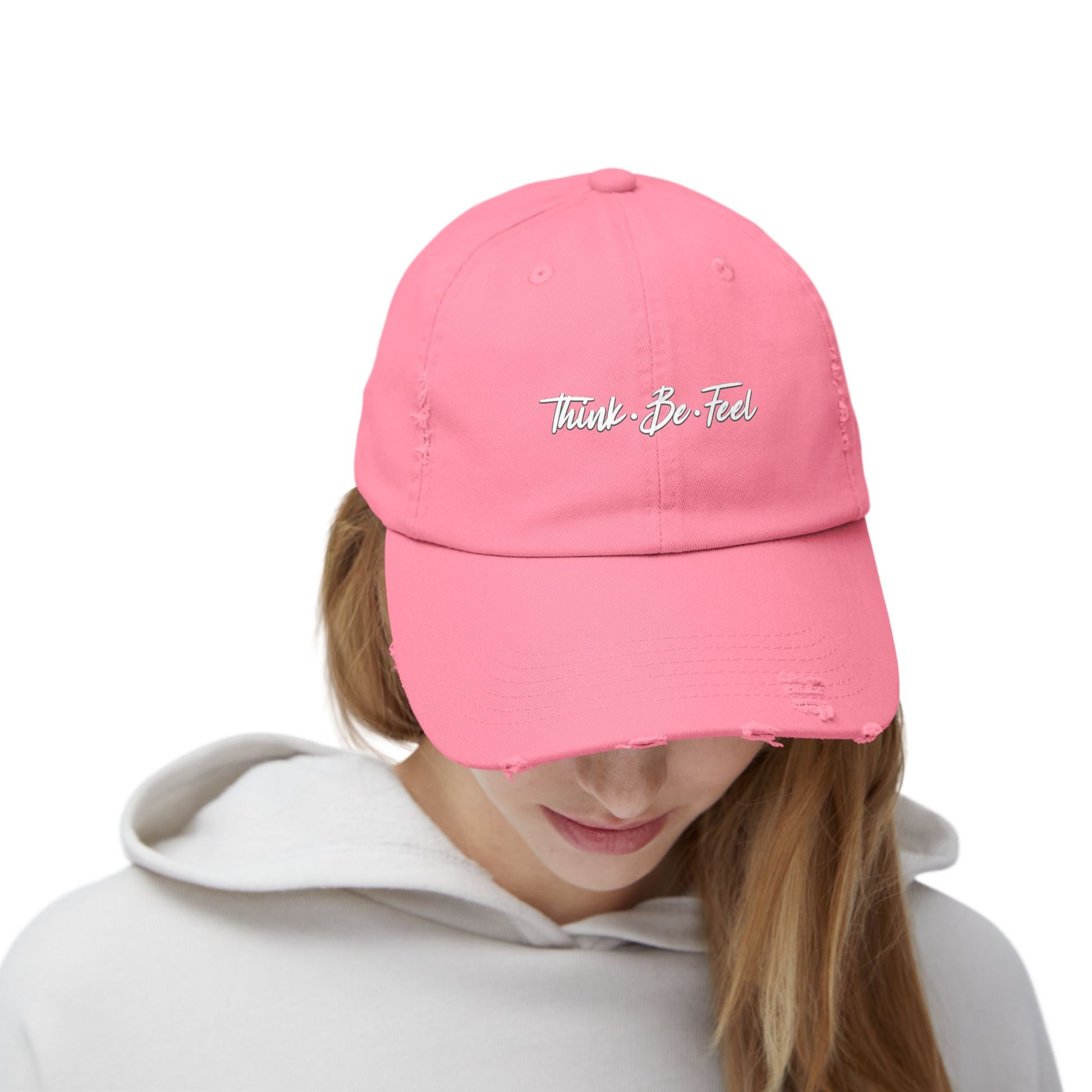 Think Be Feel Unisex Distressed Cap - Think Be Feel