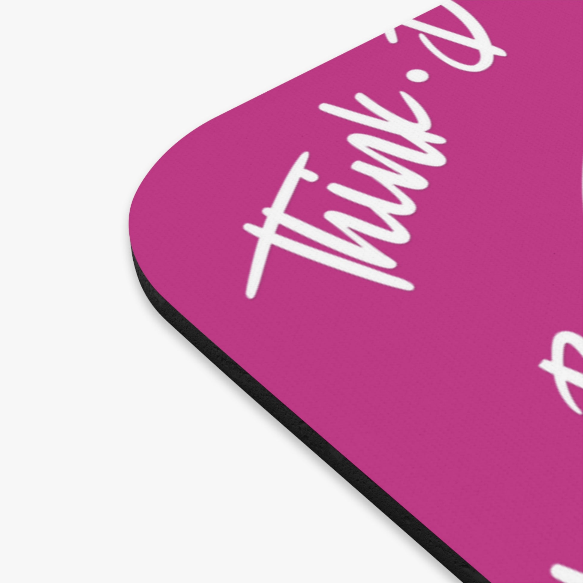 Think Be Feel Original Pink Mouse Pad (Rectangle) - Think Be Feel