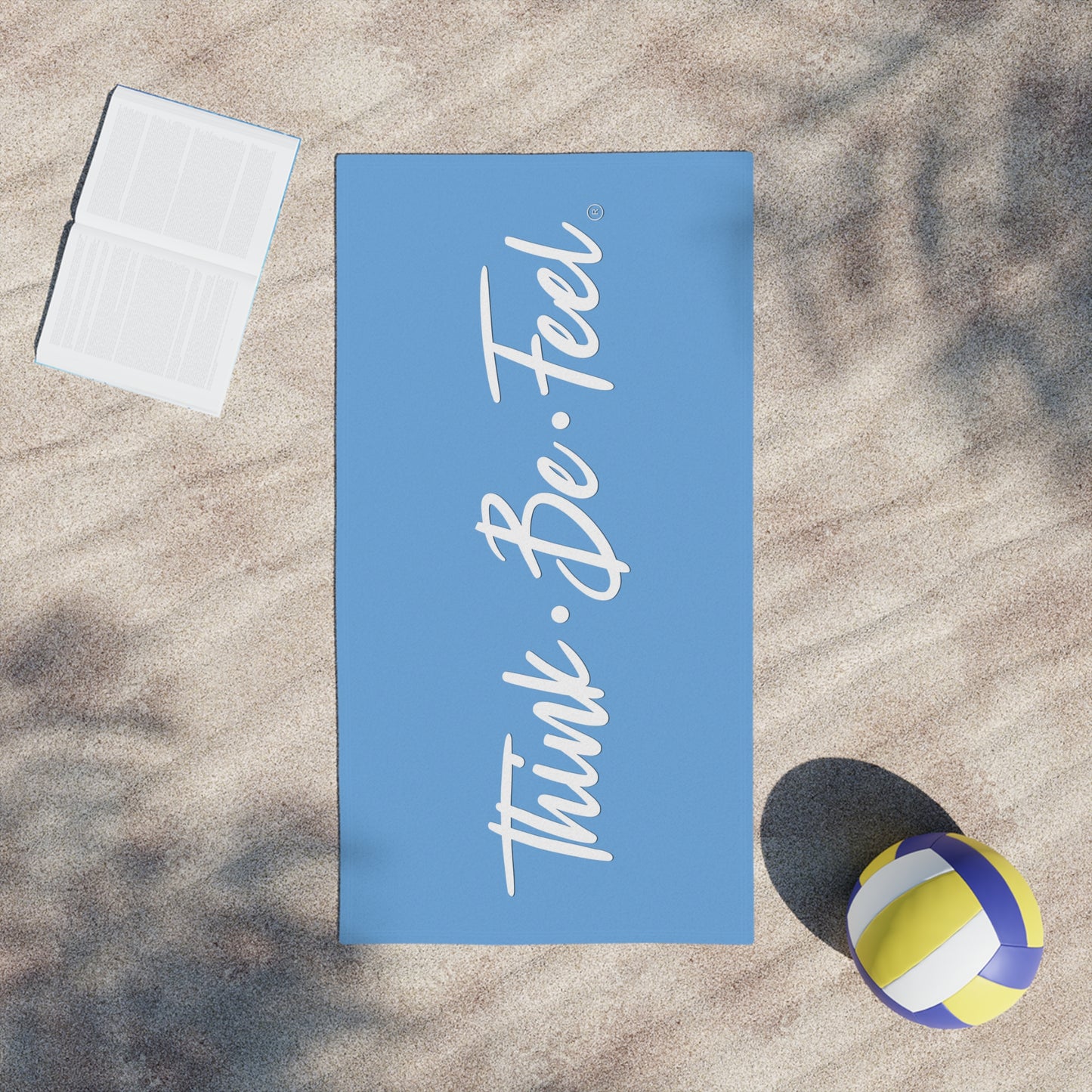 Think Be Feel Original Blue Beach Towel - Think Be Feel