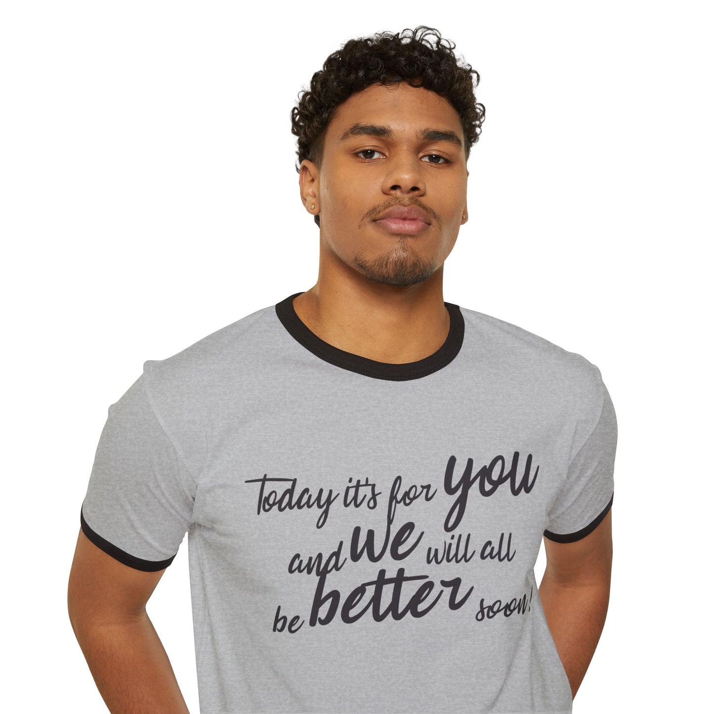Think Be Feel Unisex Cotton Ringer T-Shirt