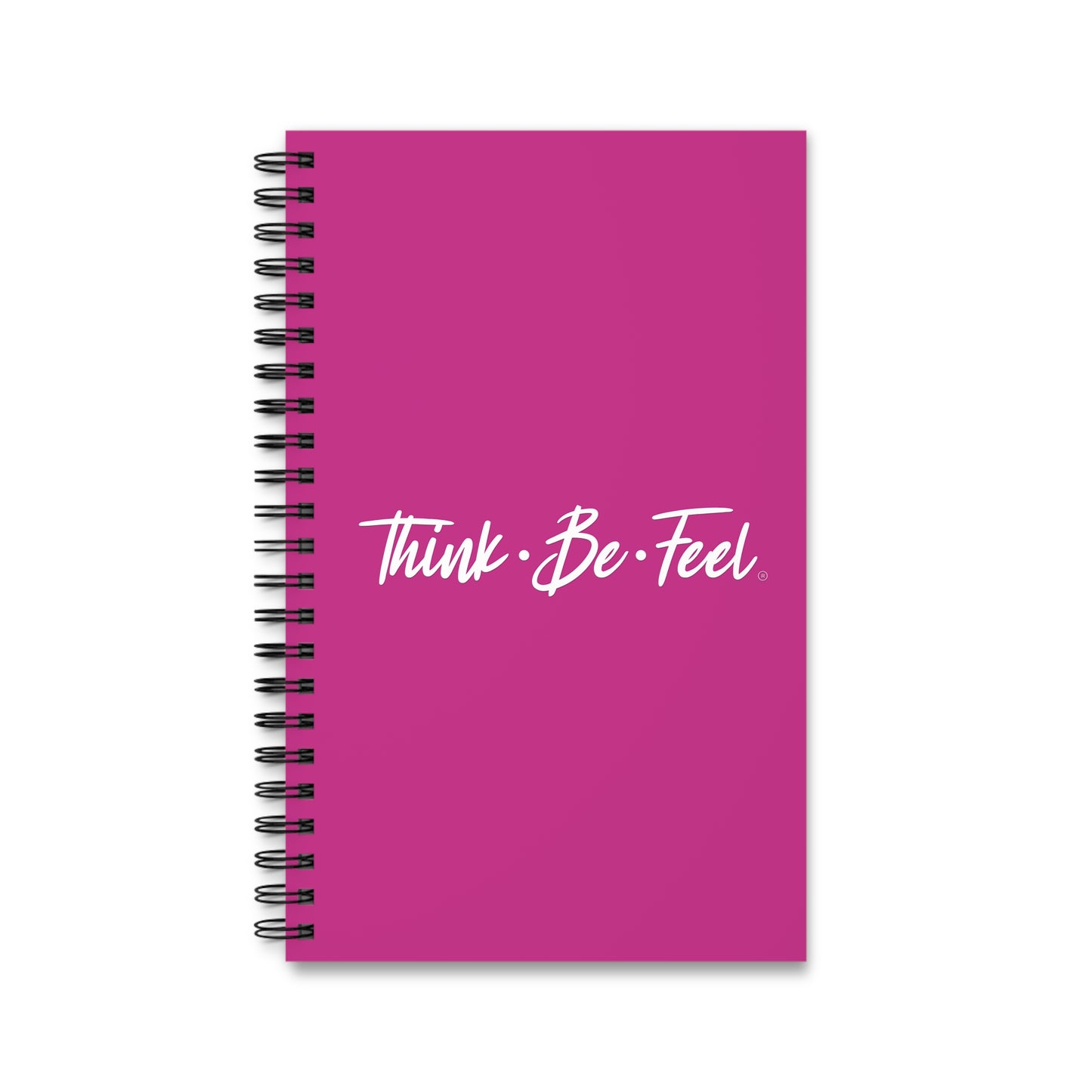 Think Be Feel Pink Spiral Journal - Think Be Feel