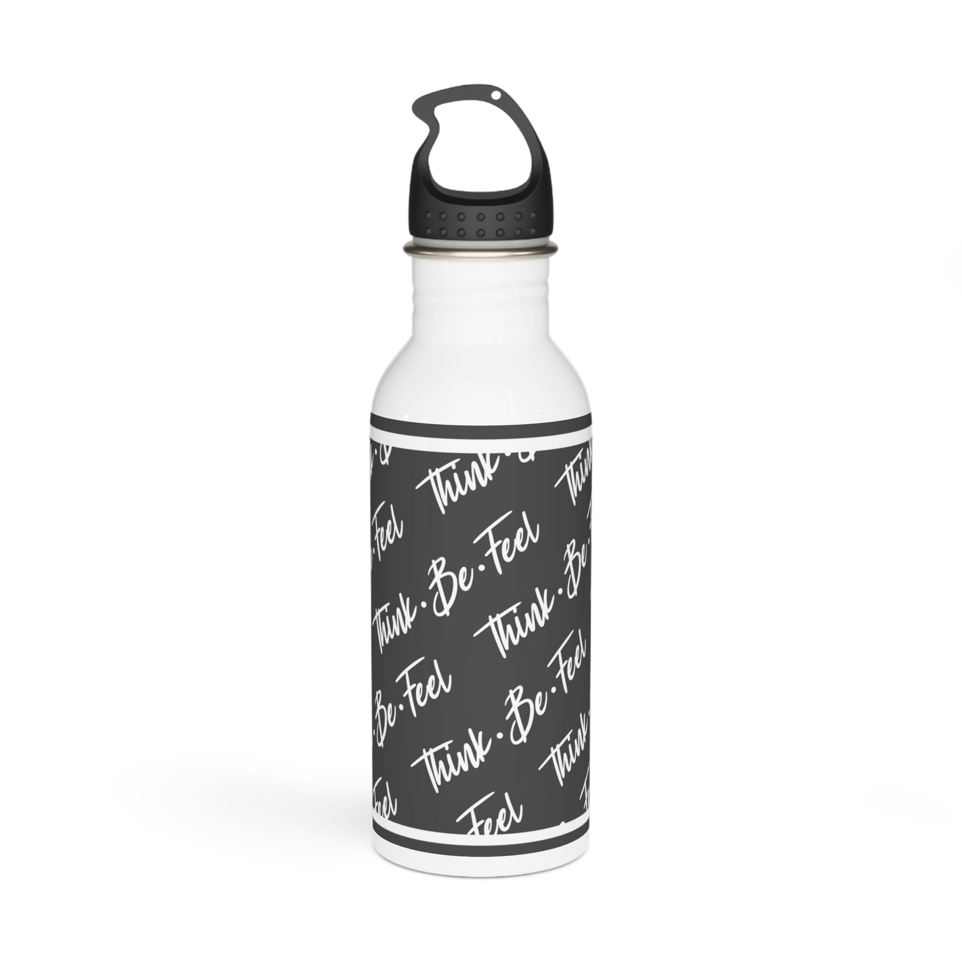 Think Be Feel Original Gray Stainless Steel Water Bottle - Think Be Feel