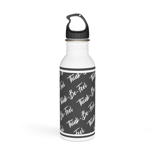 Think Be Feel Original Gray Stainless Steel Water Bottle - Think Be Feel