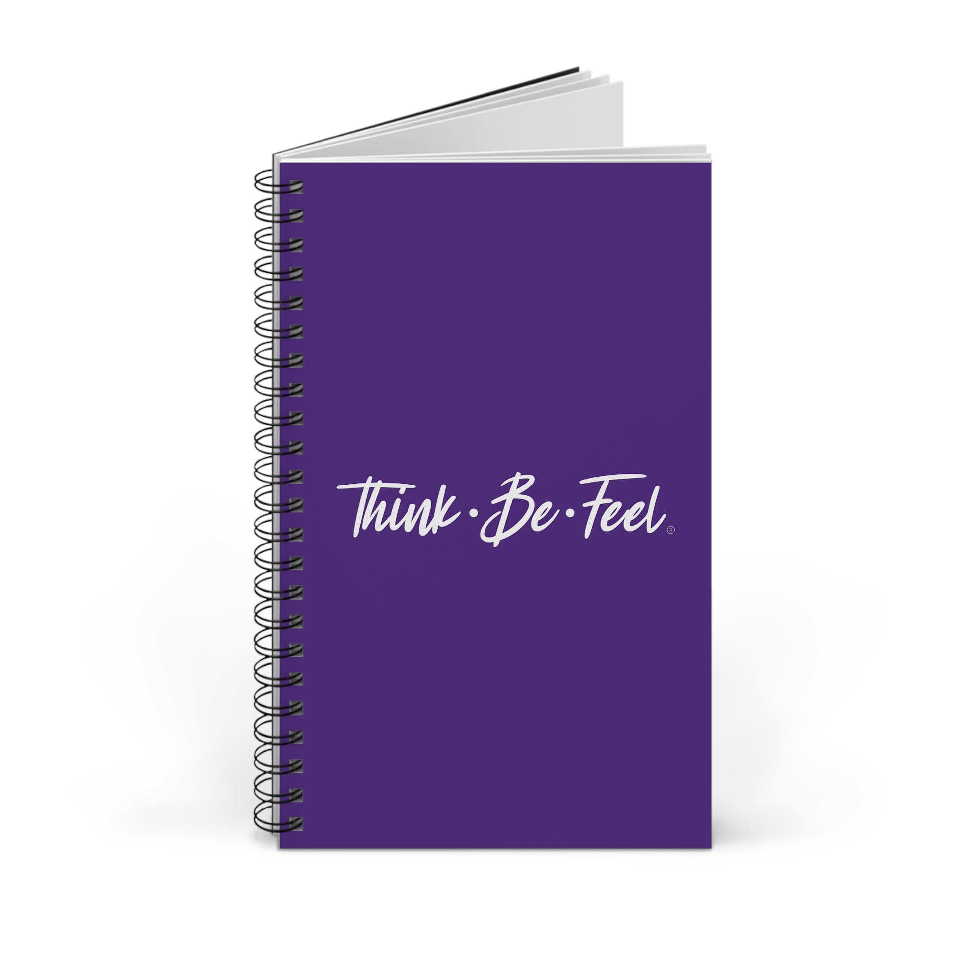 Think Be Feel Purple Spiral Journal - Think Be Feel