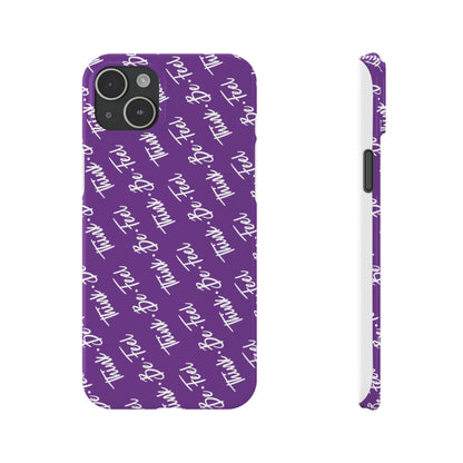 Think Be Feel Slim Phone Purple Case - Think Be Feel