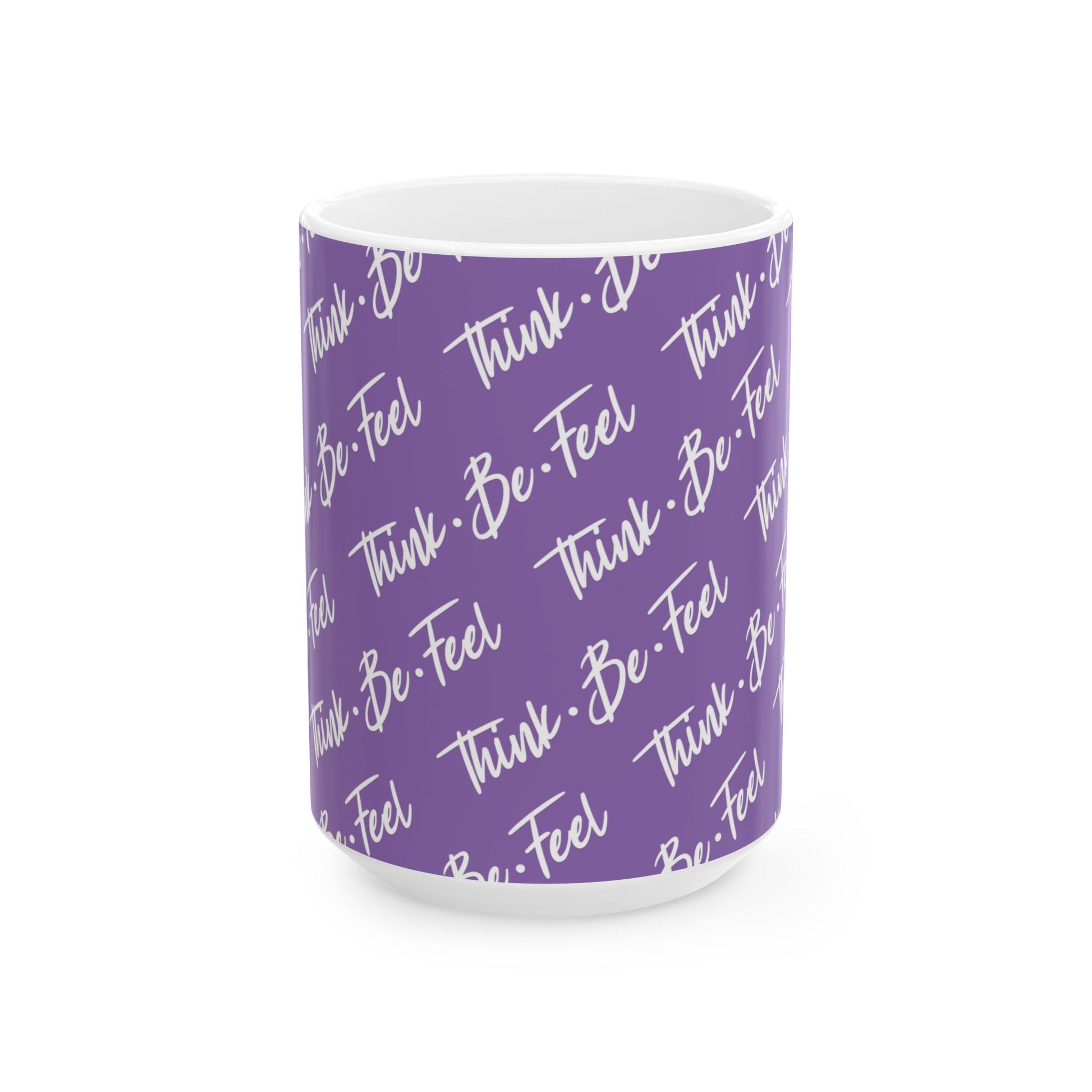 Think Be Feel Original Ligth Purple Ceramic Mug (15oz) - Think Be Feel