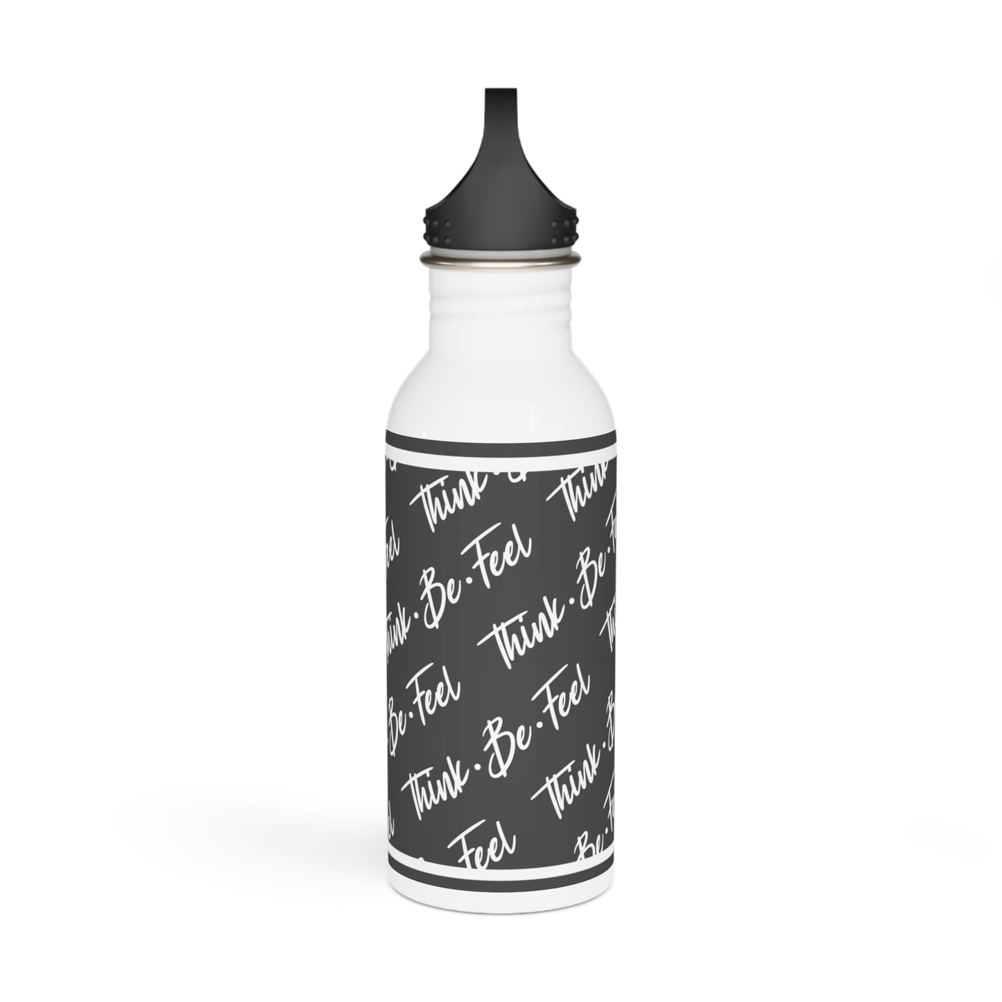 Think Be Feel Original Gray Stainless Steel Water Bottle - Think Be Feel