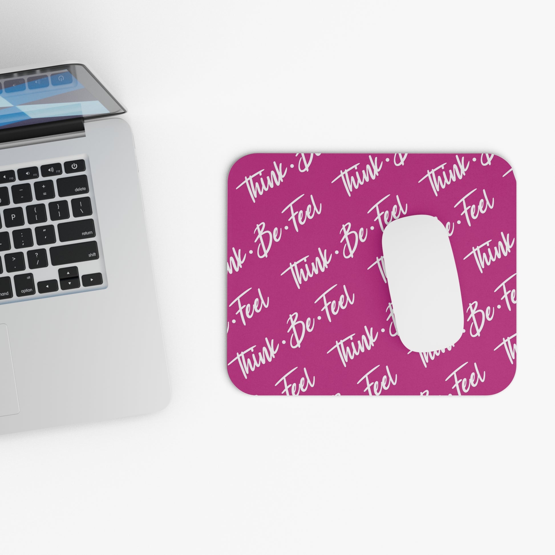Think Be Feel Original Pink Mouse Pad (Rectangle) - Think Be Feel